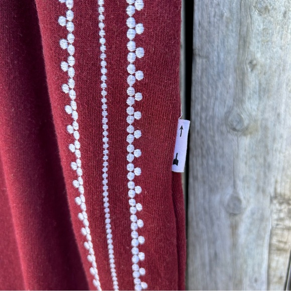 The Upside Phoenix Byron Track Pant Cotton Maroon 6 - Picture 7 of 16